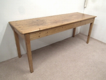 Long Yellow Pine Kitchen Table