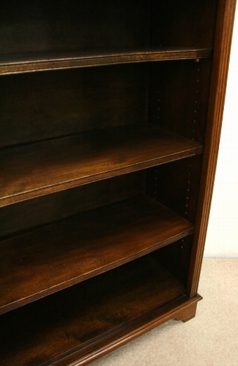 Antique Pair of Chippendale Style Mahogany Open Bookcases