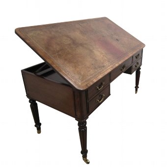 George IV Mahogany Writing Table/Architects Desk