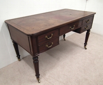 Antique George IV Mahogany Writing Table/Architects Desk