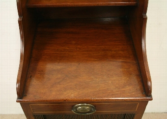 Antique George III Style Inlaid Mahogany Bedside Locker