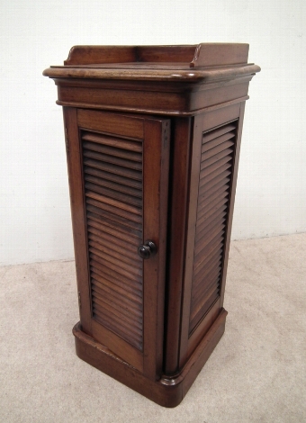 Unusual Victorian Mahogany Bedside Cabinet