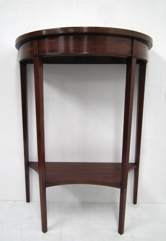 Sheraton Style Demi Lune Hall Table