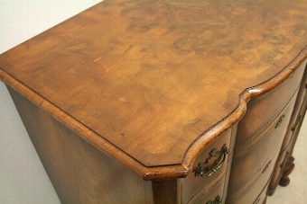Antique George II Style Burr Walnut Chest of Drawers