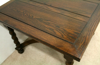 Antique Oak Pull Out Dining Table