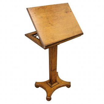 Late Victorian Oak Adjustable Lectern