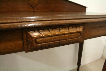 Antique Victorian Oak Hall Table