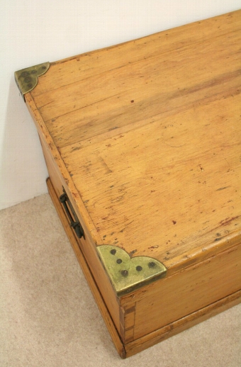 Antique Victorian Pine Blanket Box/Kist