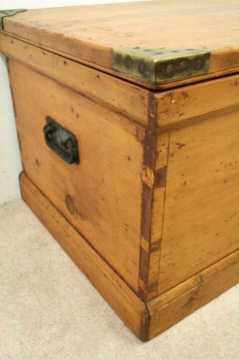 Antique Victorian Pine Blanket Box/Kist