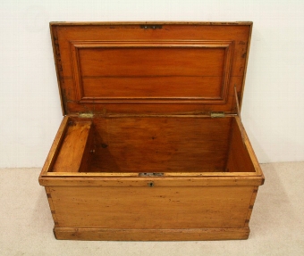 Antique Victorian Pine Blanket Box/Kist