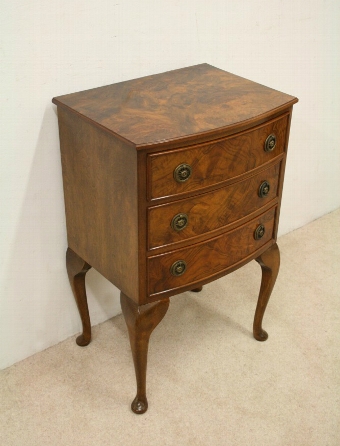 Neat Sized Burr Walnut Chest of Drawers