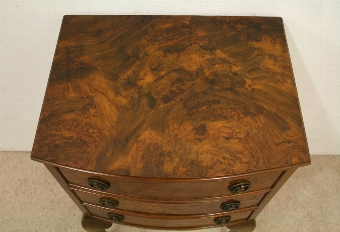 Antique Neat Sized Burr Walnut Chest of Drawers