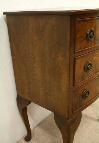 Antique Neat Sized Burr Walnut Chest of Drawers