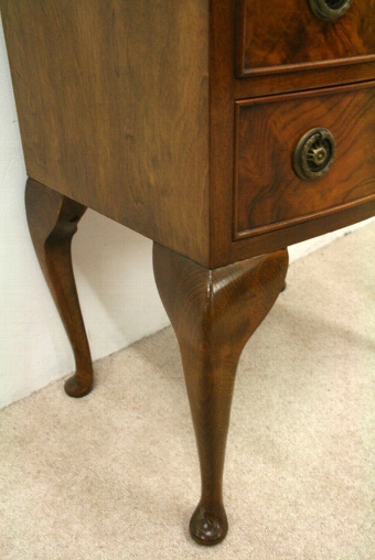 Antique Neat Sized Burr Walnut Chest of Drawers