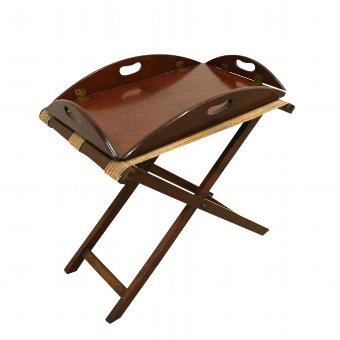 George IV Mahogany Butlers Tray on Stand