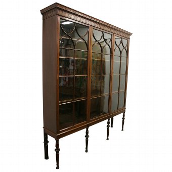 George III Style Mahogany Bookcase on Stand