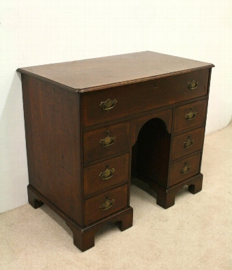 Early George III Oak Kneehole Desk