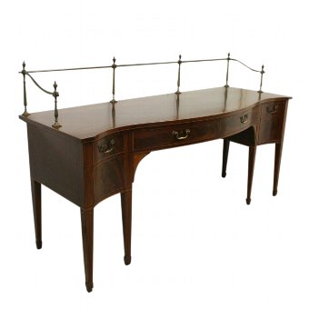 George III Mahogany Serpentine Sideboard