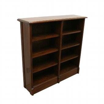 Late Victorian Mahogany Open Bookcase