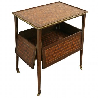 French Mahogany Two Tier Table