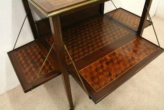 Antique French Mahogany Two Tier Table