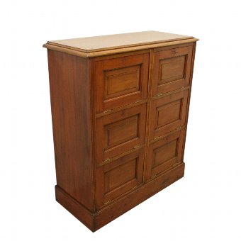 Edwardian Beech Office Filing Cabinet