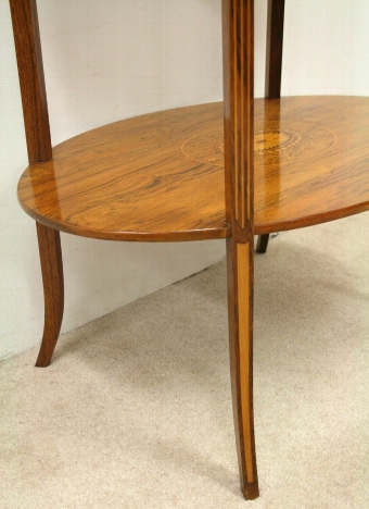 Antique Rosewood Two Tier Occasional Table