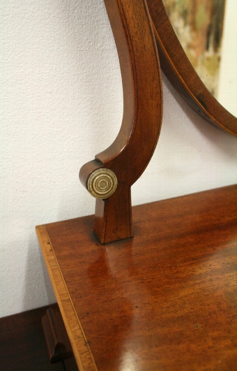 Antique George III Style Shield Shaped Dressing Mirror