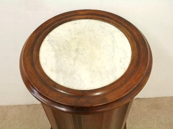 Antique Victorian Mahogany Circular Pot Cupboard