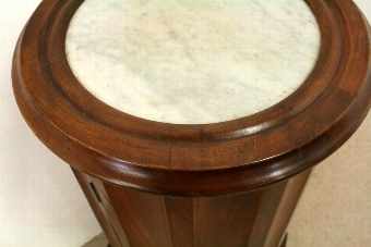Antique Victorian Mahogany Circular Pot Cupboard