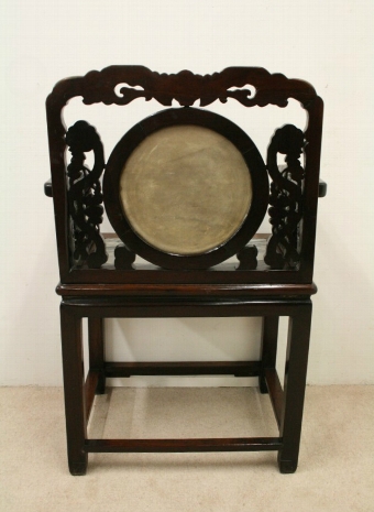 Antique Chinese Rosewood Hall Chair