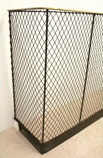 Antique Large Victorian Iron Nursery Fender