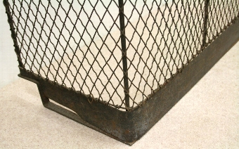Antique Large Victorian Iron Nursery Fender