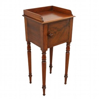 Early Victorian Spanish Mahogany Bedside Locker