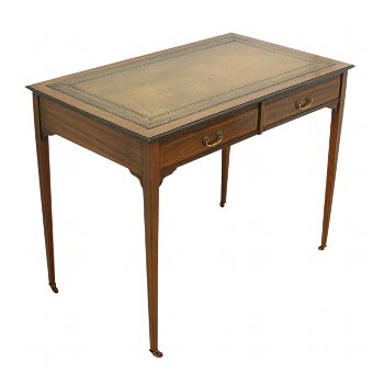 Sheraton Style Mahogany Inlaid Writing Table