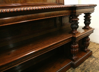 Antique Victorian Burr Walnut Sideboard/Buffet
