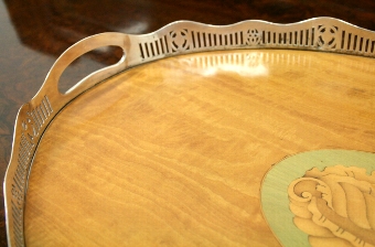 Antique Oval Satinwood Tray