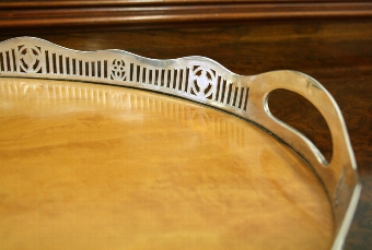 Antique Oval Satinwood Tray