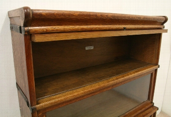 Antique Globe Wernicke Oak Sectional/Stacker Bookcase