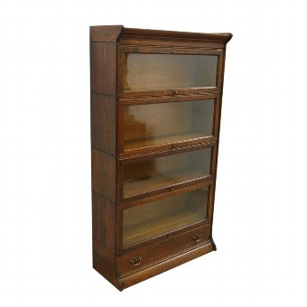 Globe Wernicke Style Oak Sectional/Stacker Bookcase