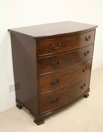 Early Georgian Style Bow Front Chest of Drawers