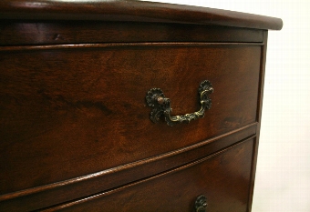 Antique Early Georgian Style Bow Front Chest of Drawers