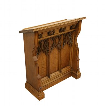 Victorian Carved Oak Lectern
