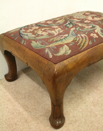 Antique Whytock & Reid Walnut Stool