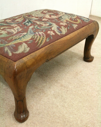 Antique Whytock & Reid Walnut Stool