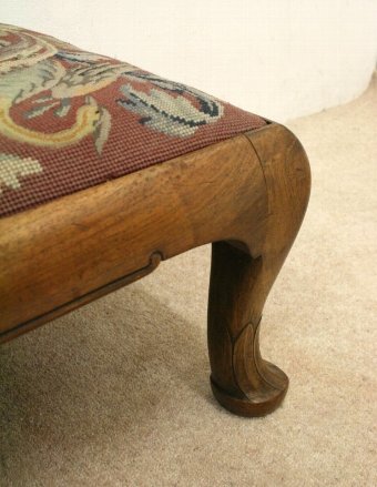 Antique Whytock & Reid Walnut Stool