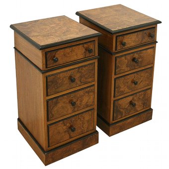 Pair of Victorian Chests/Bedside Lockers