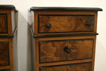 Antique Pair of Victorian Chests/Bedside Lockers