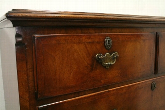 Antique George II Style Figured Walnut Chest on Stand