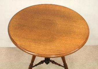Antique Arts & Crafts Circular Occasional Table